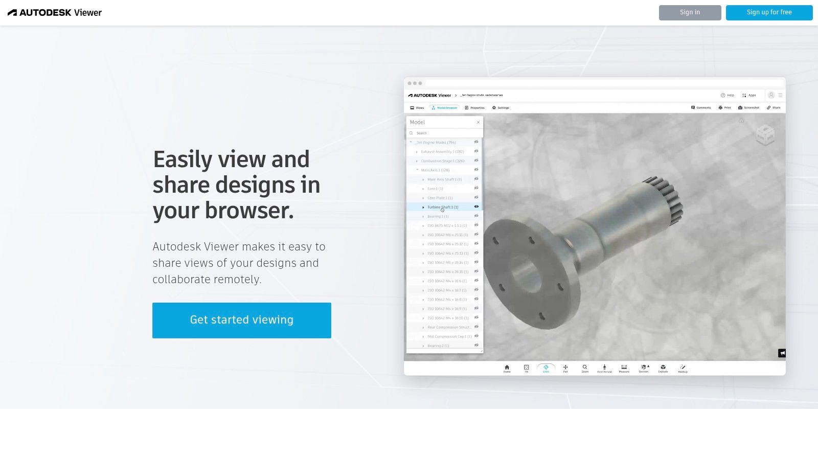 Podgląd modelu 3D w Autodesk Viewer