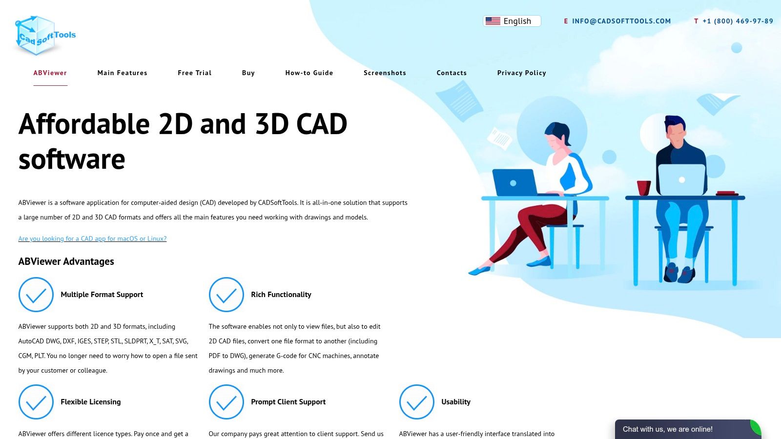 Podgląd interfejsu ABViewer (CADSoftTools)